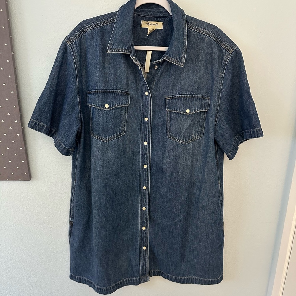 Madewell Women's Blue Mini Dress